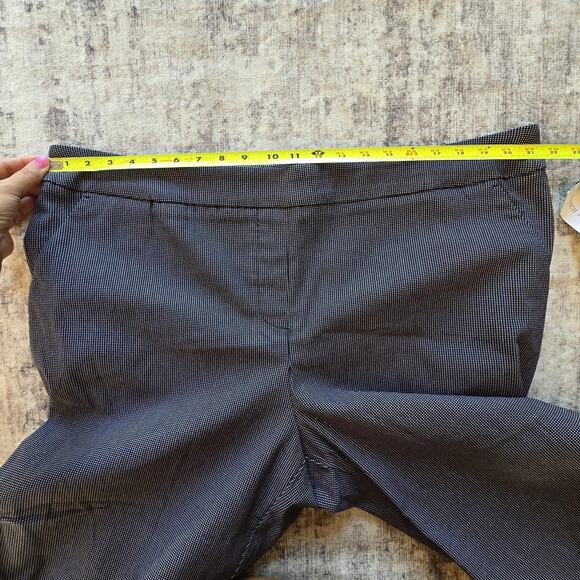 Tribal Wide Leg Crop Pants Womens 24W Ink High Rise Stretch Micro Dot Stitch Fix - Picture 8 of 14